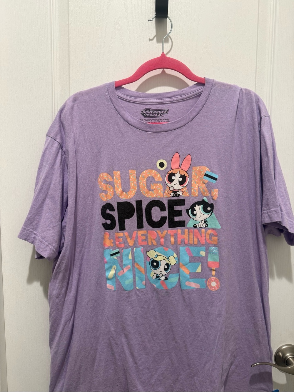 Powerpuff Girls Lavender Graphic Tee - Sugar, Spice & Everything Nice